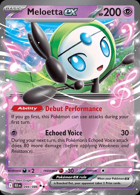 044/086 - Meloetta EX - White Flare - Pokemon TCG