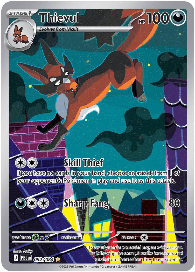 092/084 - Thievul - Pitch Black - Pokemon TCG