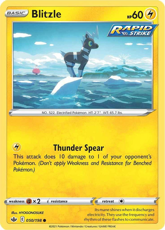 050/198 - Blitzle Reverse Holo - Chilling Reign - Pokemon TCG