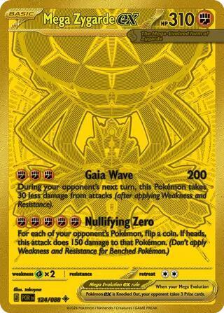 124/088 - Mega Zygarde Ex - Perfect Order - Pokemon TCG