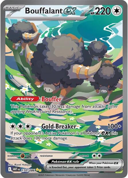 170/086 - Bouffalant EX - White Flare - Pokemon TCG