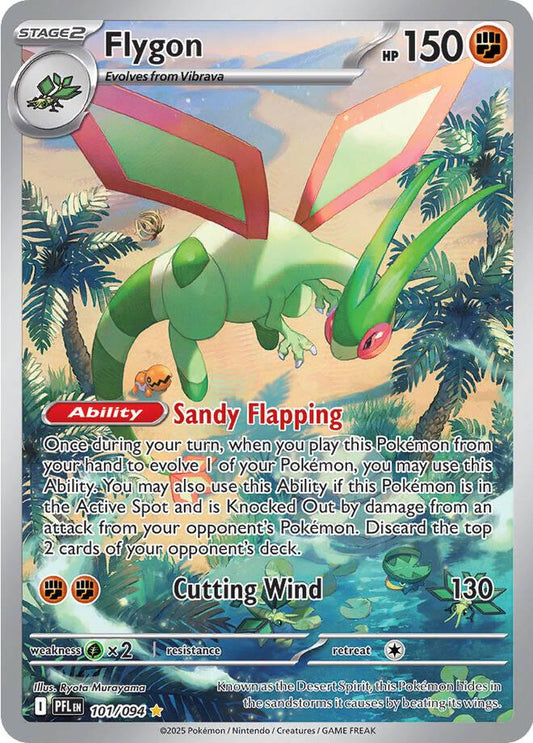 101/094 - Flygon Illustration Rare - Phantasmal Flames - Pokemon TCG