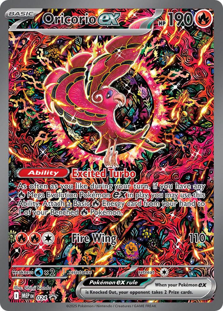 MEP 024 - Oricorio Ex Black Star Promo - Pokemon TCG
