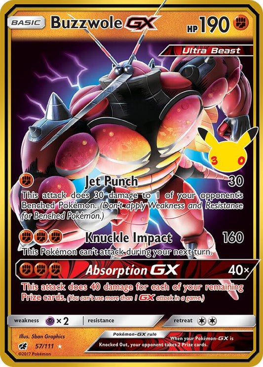 [English] 57/111 - Buzzwole - 30th Celebration - Pokemon TCG