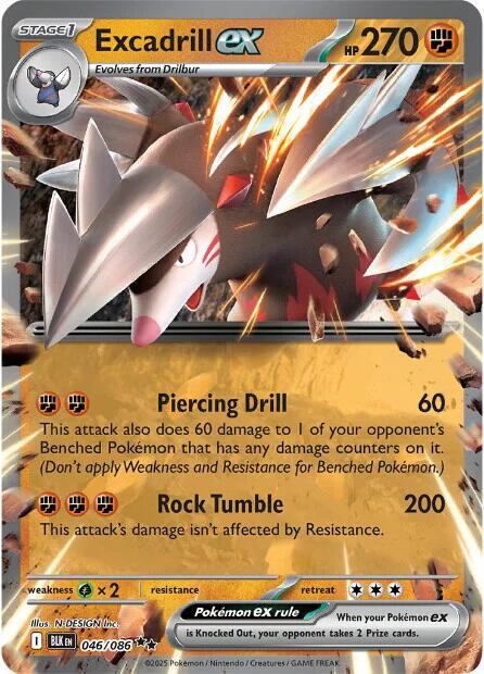 046/086 - Excadrill EX - White Flare - Pokemon TCG