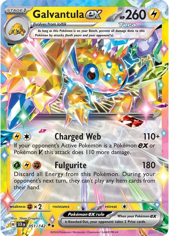 051/142 - Galvantula Ex - Stellar Crown - Pokemon TCG