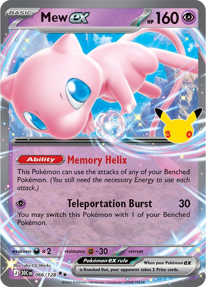 [English] 066/128 - Mew Ex - 30th Celebration - Pokemon TCG