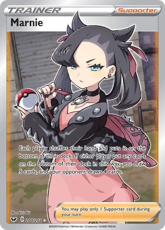 200/202 - Marnie - Sword & Shield - Pokemon TCG