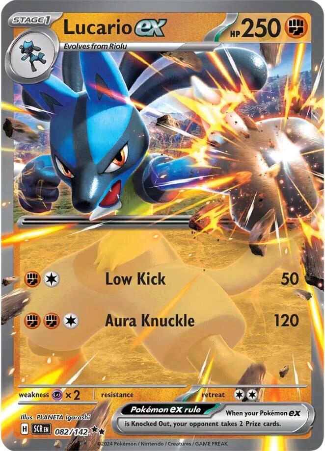 082/142 - Lucario Ex - Stellar Crown - Pokemon TCG