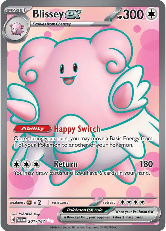 201/167 - Blissey EX - Twilight Masquerade - Pokemon TCG