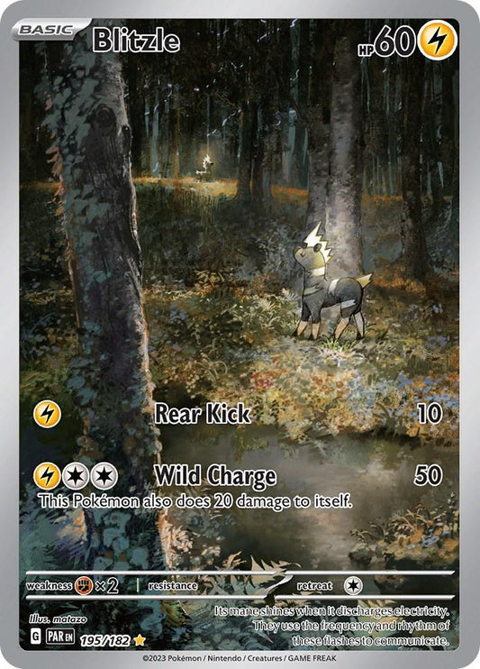 195/182 - Blitzle Illustration Rare - Paradox Rift - Pokemon TCG