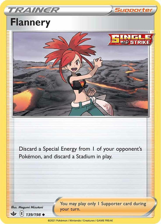 139/198 - Flannery Reverse Holo - Chilling Reign - Pokemon TCG