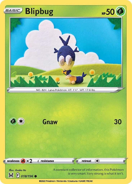 018/196 - Blipbug Reverse Holo - Lost Origin - Pokemon TCG