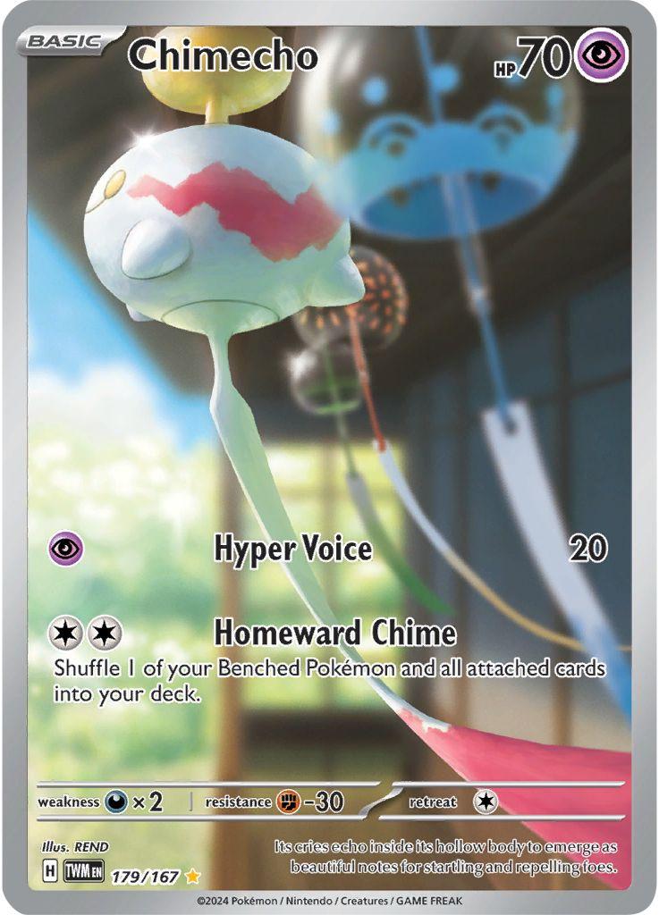 179/167 - Chimecho Illustration Rare - Twilight Masquerade - Pokemon TCG