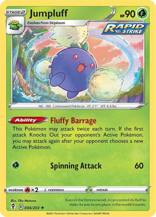004/203 - Jumpluff Reverse Holo - Evolving Skies - Pokemon TCG