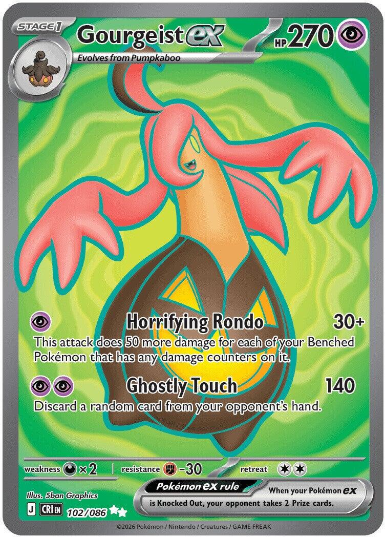102/086 - Gourgeist Ex - Chaos Rising - Pokemon TCG