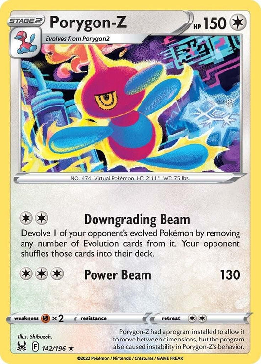 142/196 - Porygon Z Reverse Holo - Lost Origin - Pokemon TCG