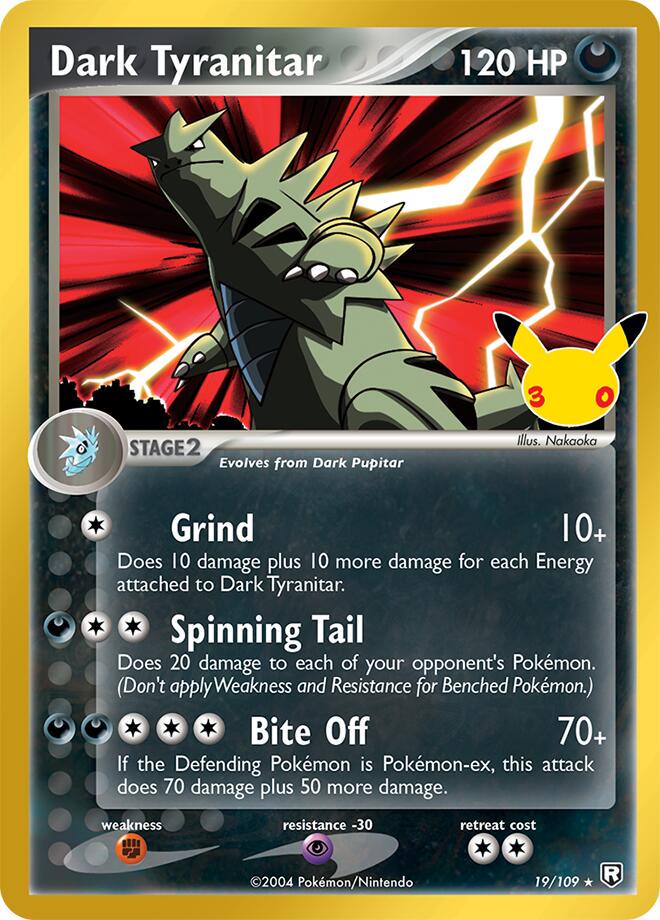 [English] 19/109 - Dark Tyranitar Classic Collection - 30th Celebration - Pokemon TCG