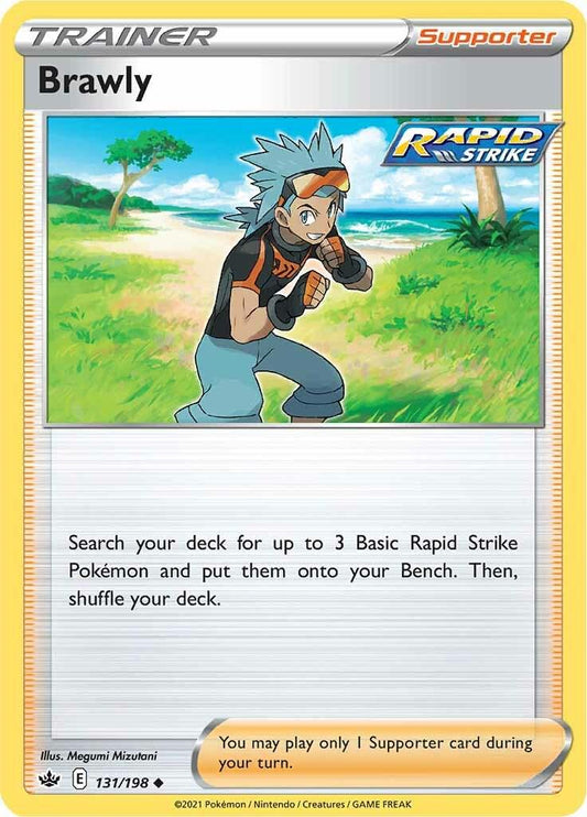 131/198 - Brawly Reverse Holo - Chilling Reign - Pokemon TCG