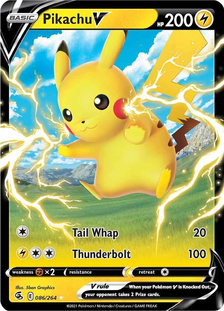 086/264 - Pikachu V - Fusion Strike - Pokemon TCG