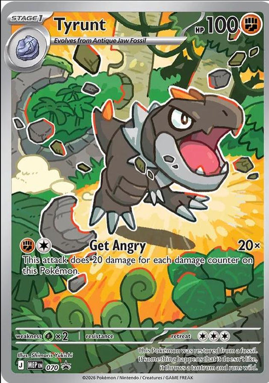 MEP 070 - Tyrunt Black Star Promo Unsealed - Pokemon TCG