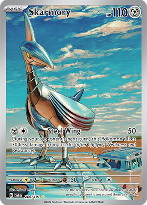209/191 - Skarmory Illustration Rare - Surging Sparks - Pokemon TCG