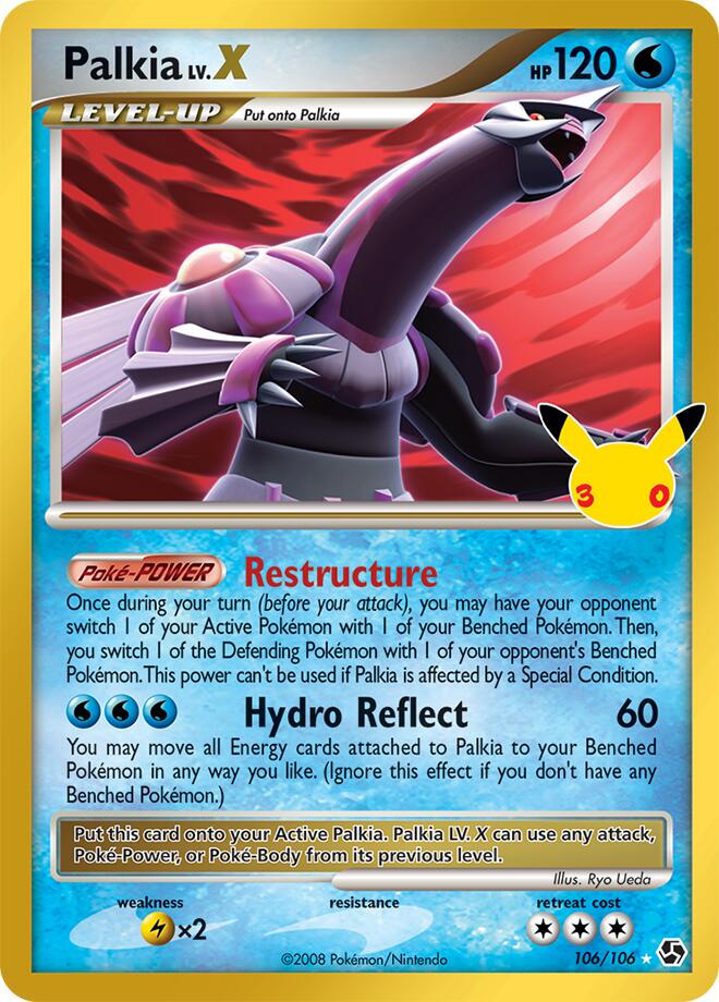 [English] 106/106 - Palkia LV.X Classic Collection - 30th Celebration - Pokemon TCG