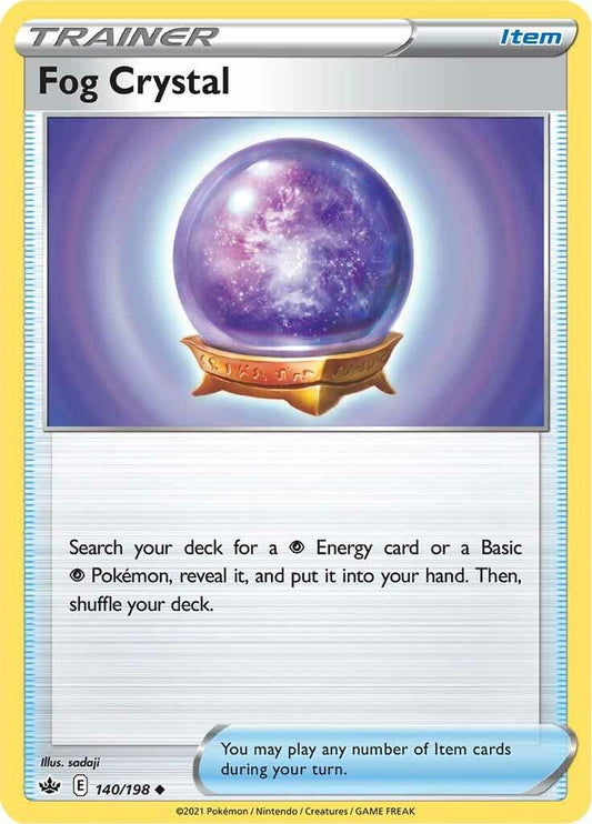 140/198 - Fog Crystal Reverse Holo - Chilling Reign - Pokemon TCG