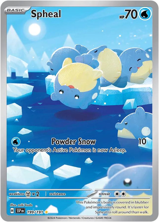 199/191 - Spheal Illustration Rare - Surging Sparks - Pokemon TCG
