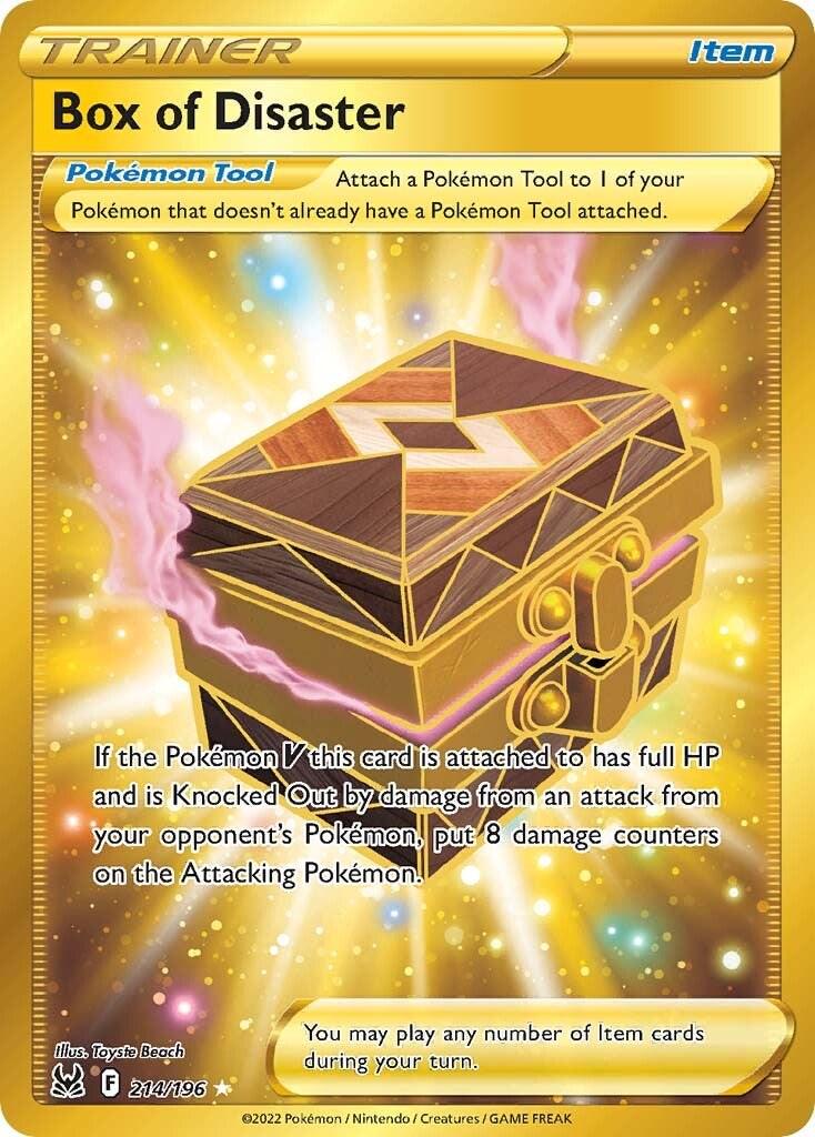 214/196 - Box Of Disaster Gold - Lost Origins Pokemon TCG