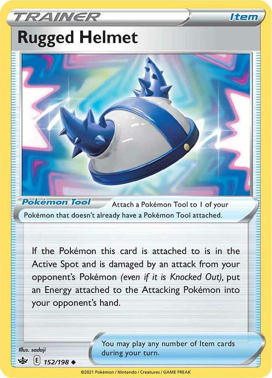 152/198 - Rugged Helmet Reverse Holo - Chilling Reign - Pokemon TCG