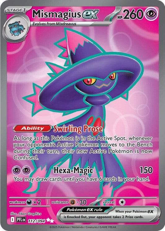 112/094 - Mismagius Ex - Phantasmal Flames - Pokemon TCG