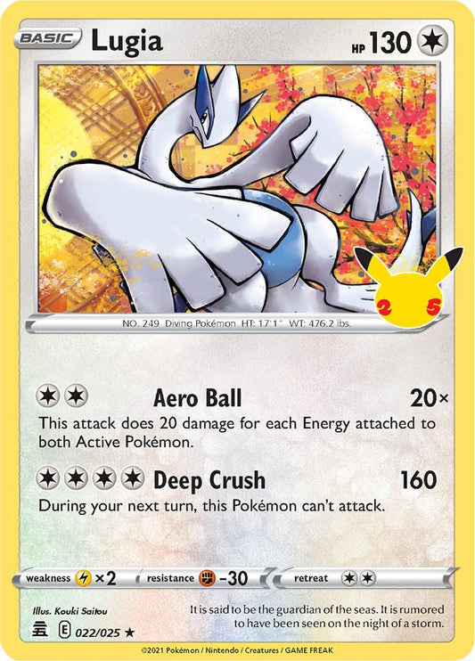 022/025 - Lugia - Celebrations Pokemon TCG 25th Anniversary