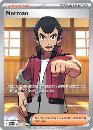 237/182 - Norman Trainer - Paradox Rift - Pokemon TCG