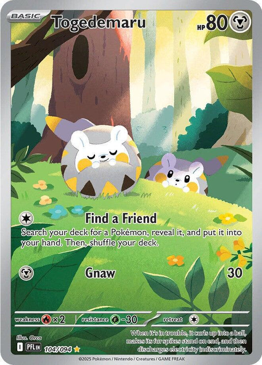 104/094 - Togedemaru Illustration Rare - Phantasmal Flames - Pokemon TCG