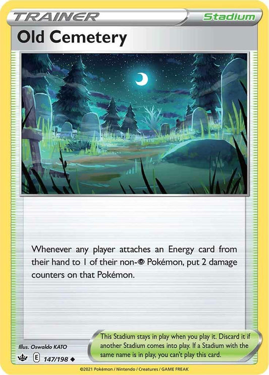 147/198 - Old Cemetery Reverse Holo - Chilling Reign - Pokemon TCG