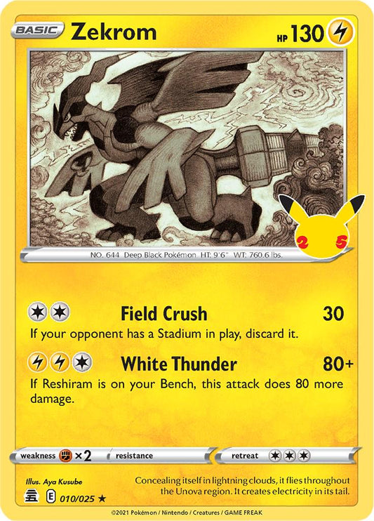 010/025 - Zekrom - Celebrations Pokemon TCG 25th Anniversary