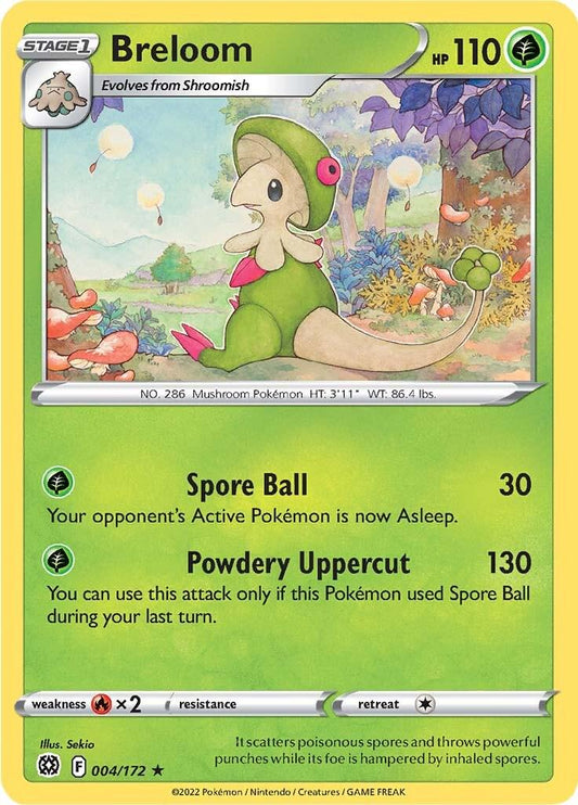 004/172 - Breloom Reverse Holo - Brilliant Stars - Pokemon TCG