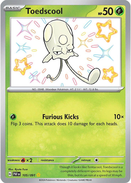 105/091 - Toedscool Baby Shiny - Paldean Fates - Pokemon TCG