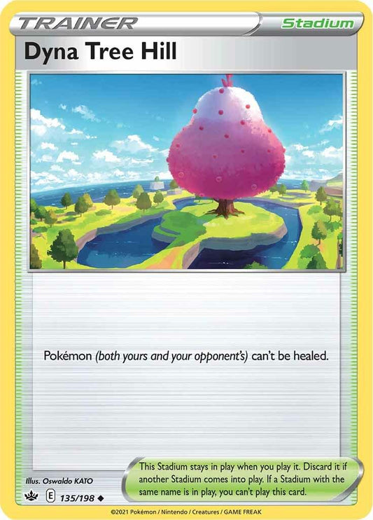 135/198 - Dyna Tree Hill Reverse Holo - Chilling Reign - Pokemon TCG