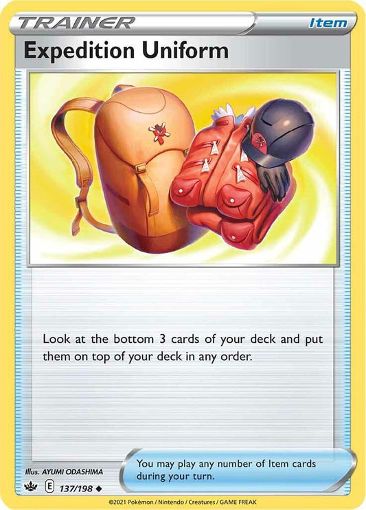137/198 - Expedition Uniform Reverse Holo - Chilling Reign - Pokemon TCG