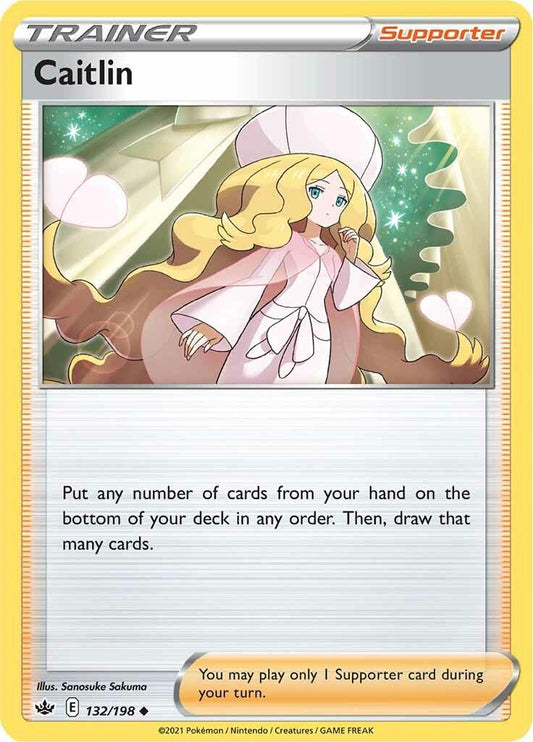 132/198 - Caitlin Reverse Holo - Chilling Reign - Pokemon TCG