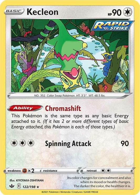 122/198 - Kecleon Reverse Holo - Chilling Reign - Pokemon TCG