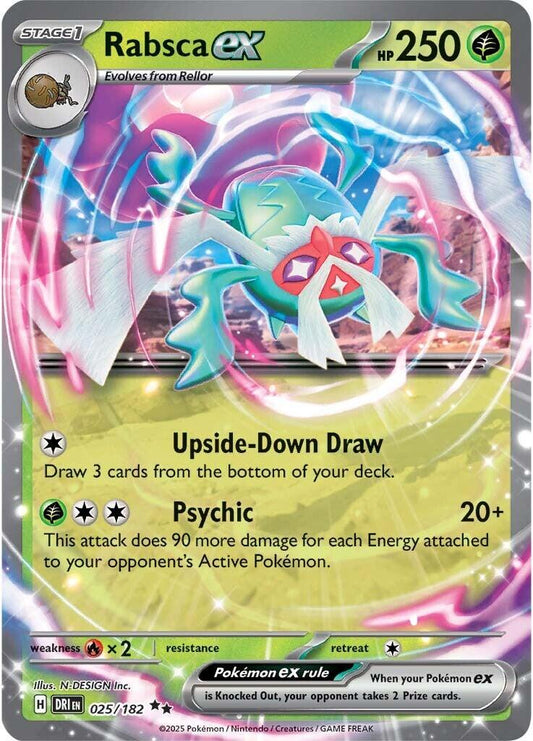 025/182 - Rabsca EX - Destined Rivals - Pokemon TCG