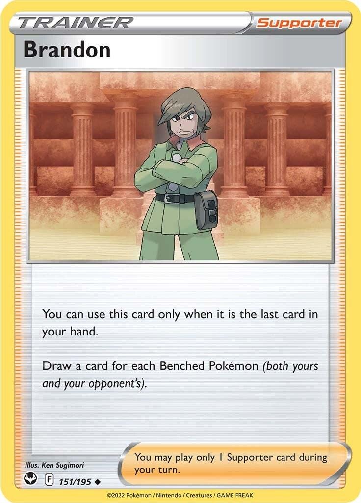 151/195 - Brandon Reverse Holo - Silver Tempest - Pokemon TCG