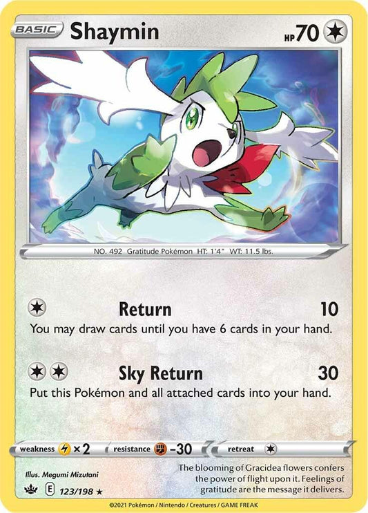 123/198 - Shaymin Reverse Holo - Chilling Reign - Pokemon TCG