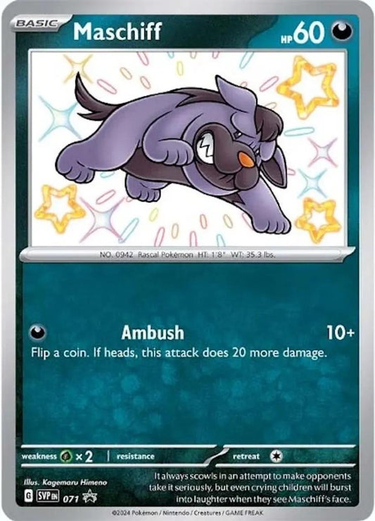 Maschiff 071 Black Star Promo - Scarlet & Violet - Pokemon TCG