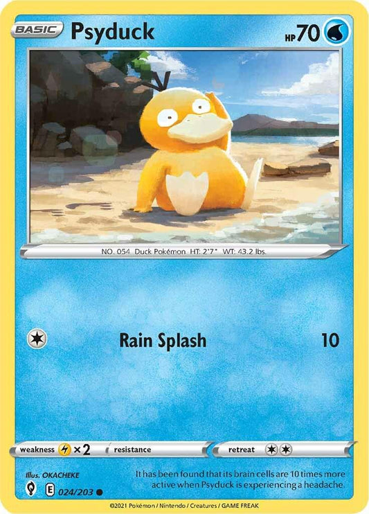 024/203 - Psyduck Reverse Holo - Evolving Skies - Pokemon TCG