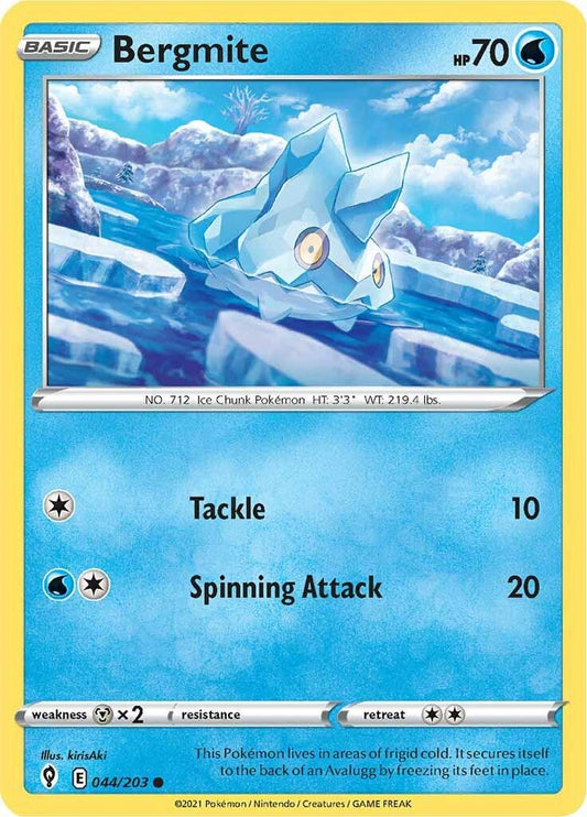 044/203 - Bergmite Reverse Holo - Evolving Skies - Pokemon TCG