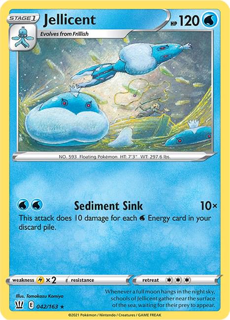 042/163 - Jellicent Reverse Holo - Battle Styles - Pokemon TCG